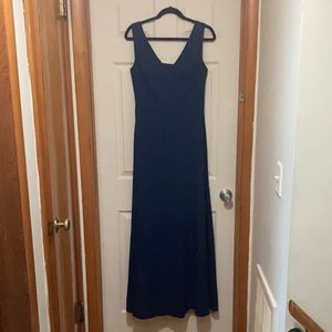 B2 Jasmine Navy Floor Length Bridesmaid Dress, US Size 12